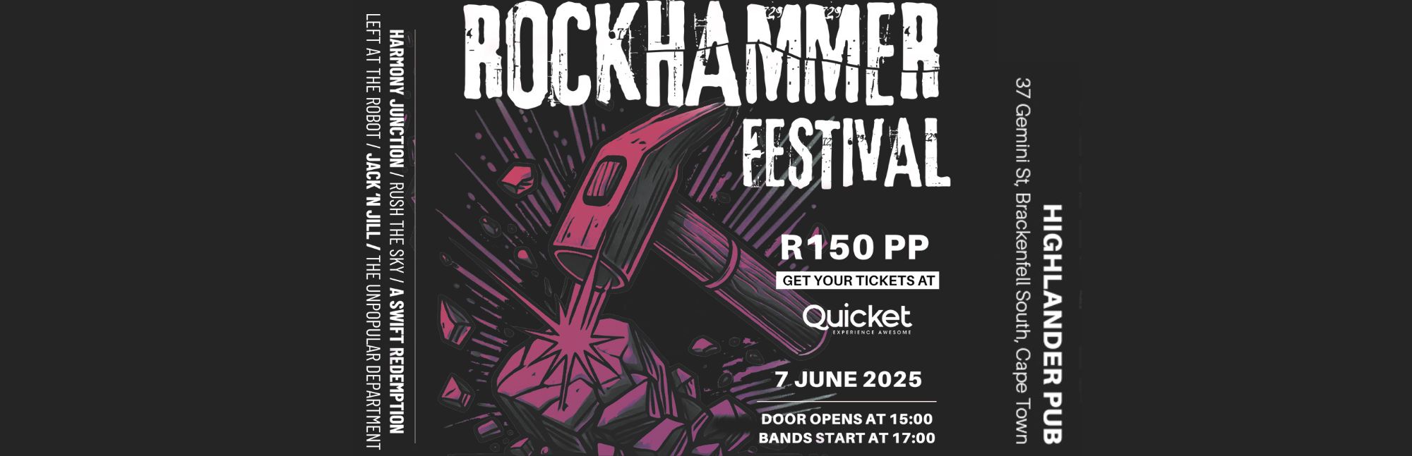 Rockhammer Fest 2025 - Highlander Pub, Brackenfell, Cape Town