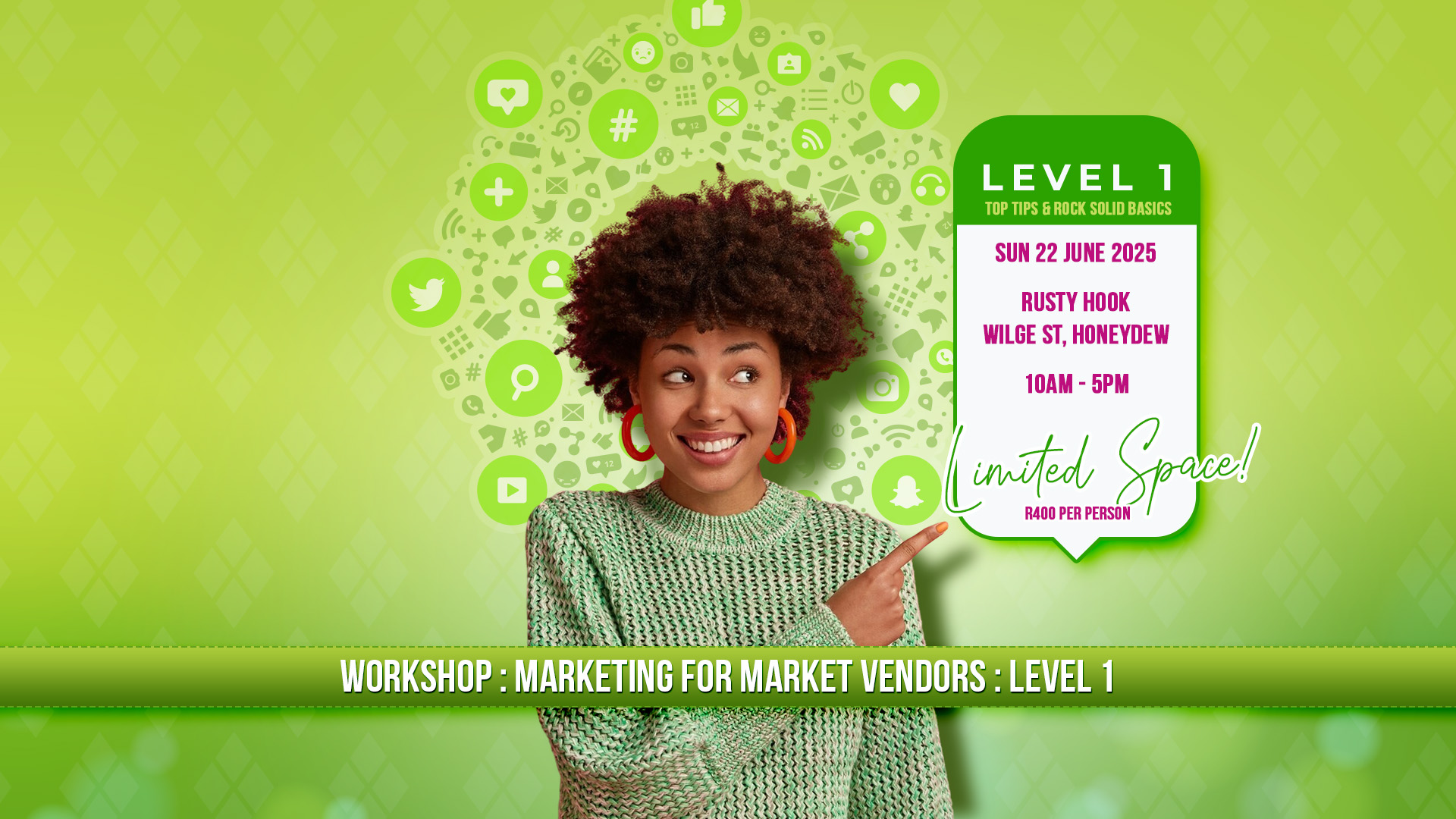 Workshop: Marketing for Market Vendors - Rusty Hook, Honeydew