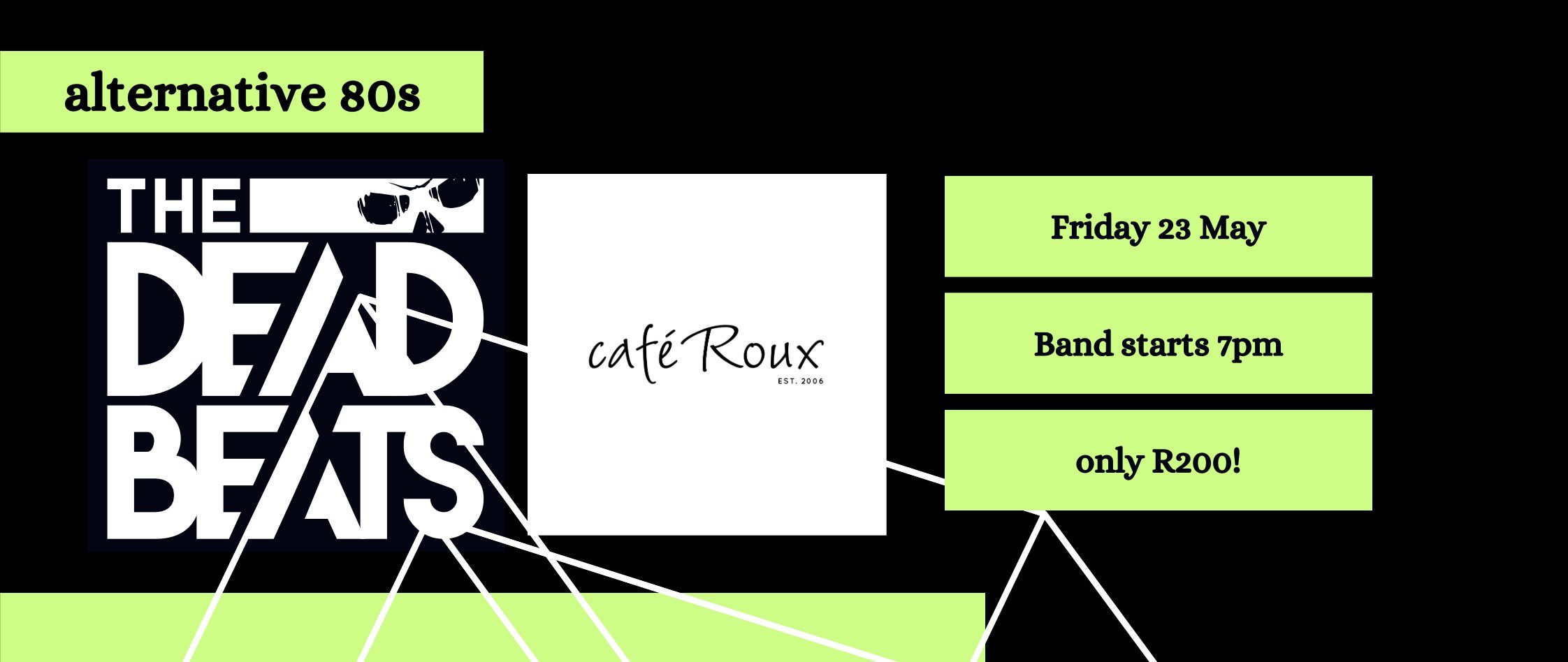 Alternative 80s with The DeadBeats @ Cafe Roux, CPT