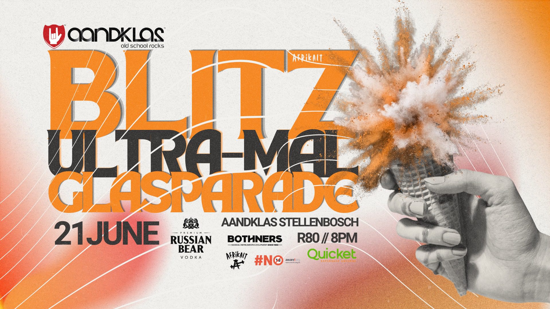 Blitz, Ultra-Mal, Glasparade - LIVE at Aandklas Stellenbosch