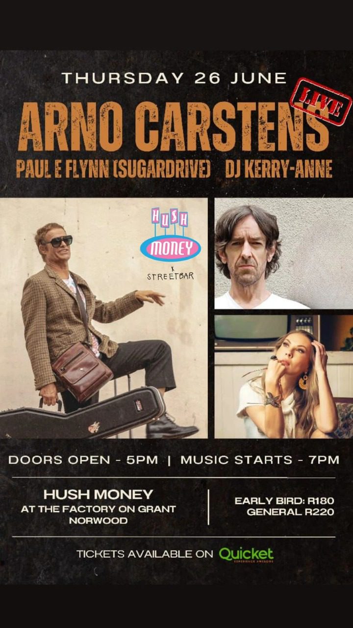 Arno Carstens Live @ Hush Money, JHB