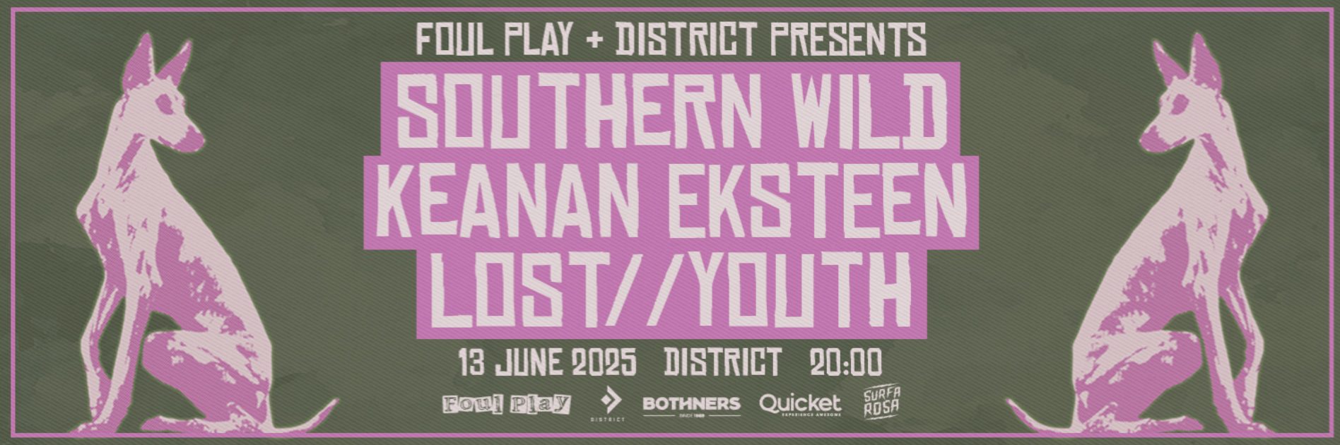 Southern Wild w/ Keanan Eksteen & Lost Youth @ District, CPT