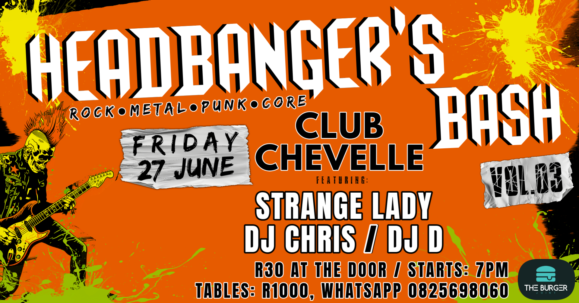 HEADBANGER'S BASH VOL. 3 @ Club Chevelle, Edenvale