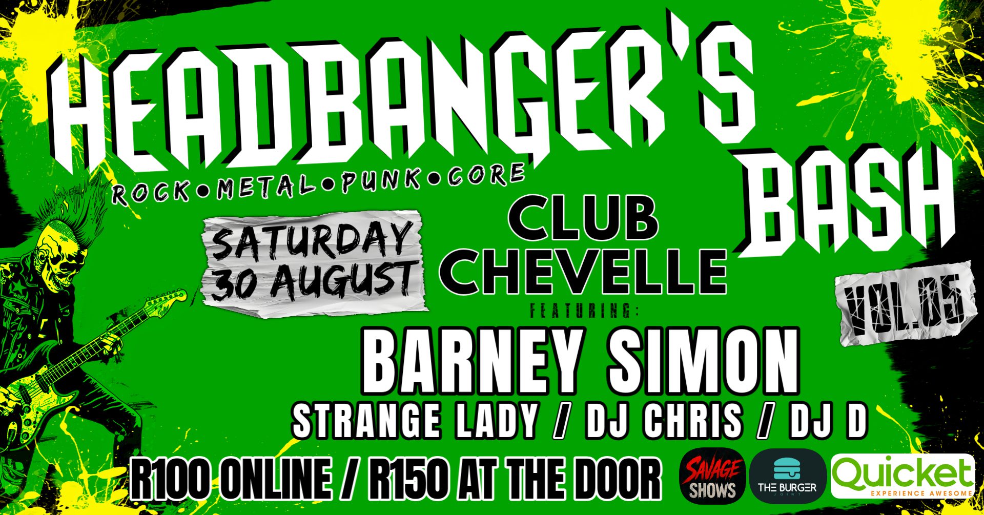 HEADBANGER'S BASH VOL. 5 @ Club Chevelle, Edenvale