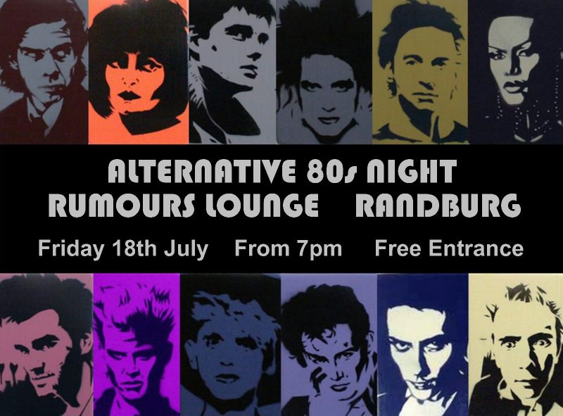 Alt 80s (...and 90s) @ Rumours Lounge Strydom Park