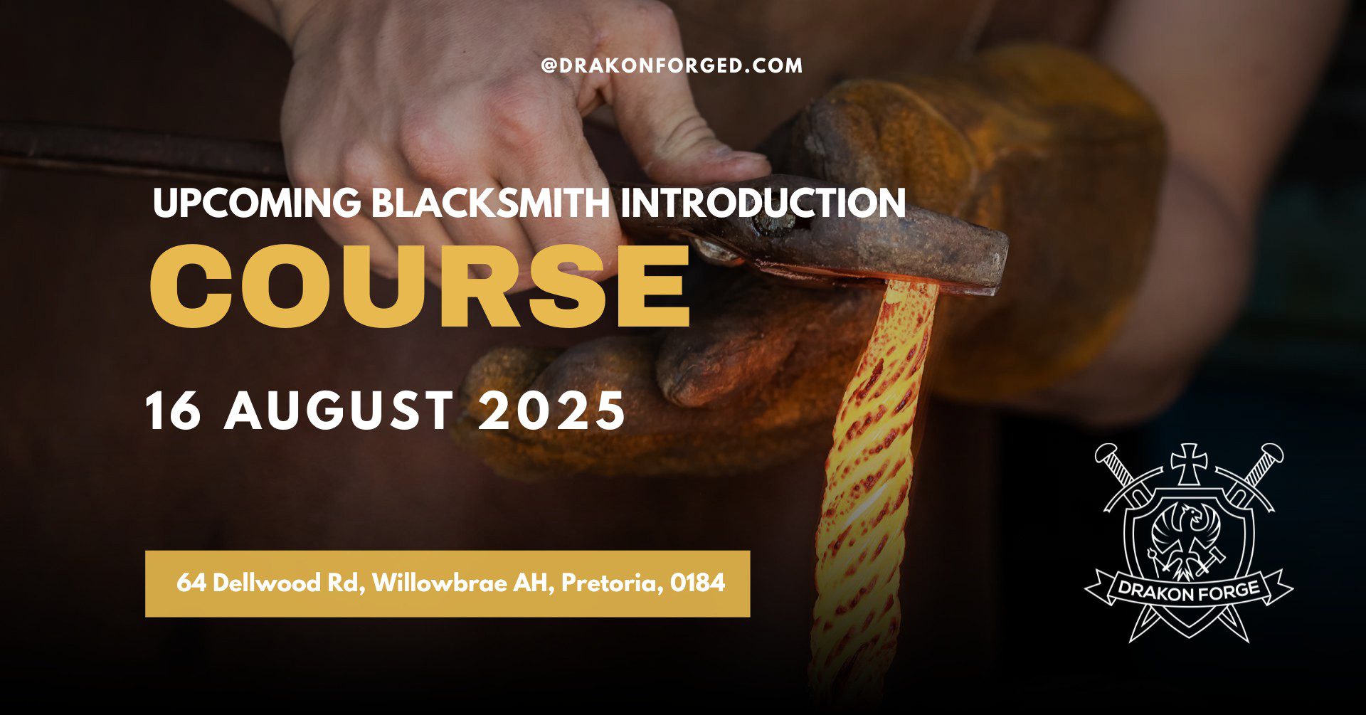 Blacksmith Introduction Course @ Drakon Forge, Pretoria