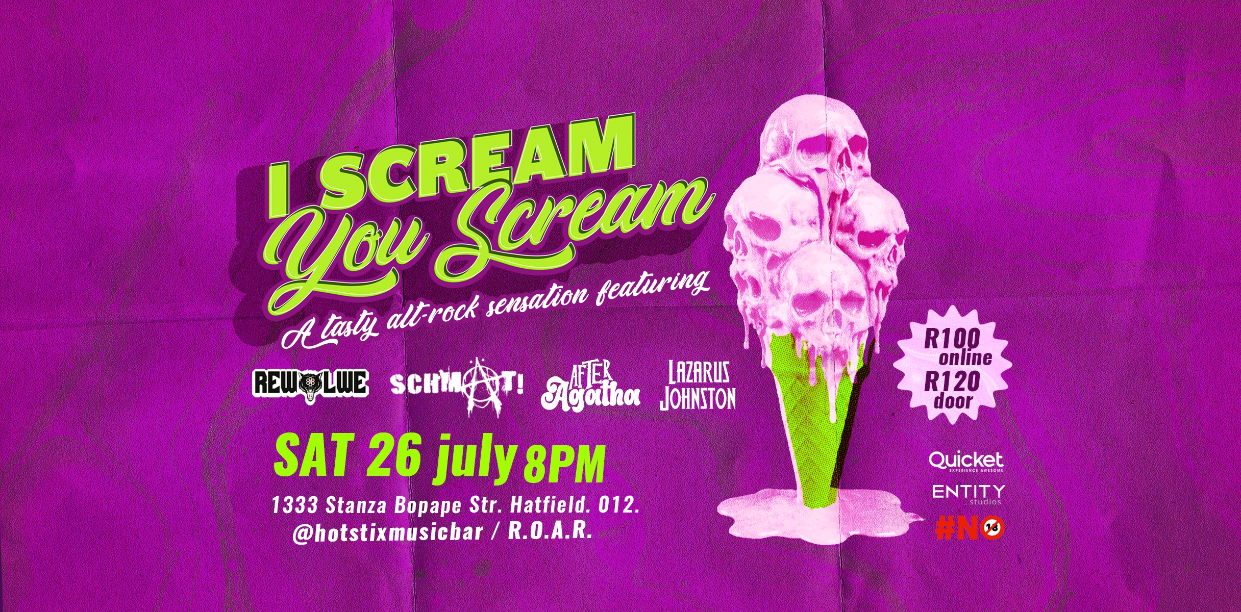 I SCREAM, YOU SCREAM @ HotStix Music & Pool Bar, PTA