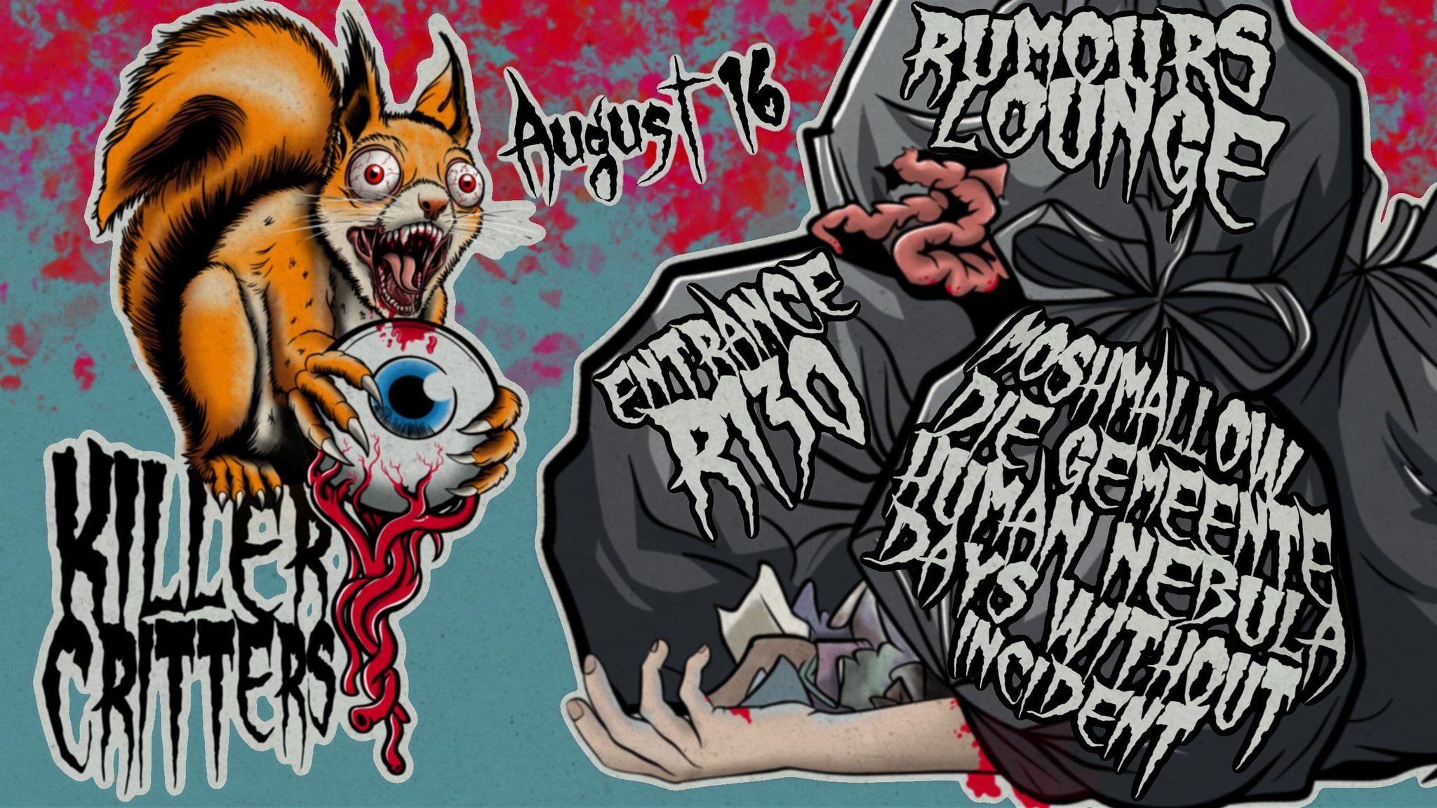 KILLER CRITTERS @ Rumours Lounge, Strydompark