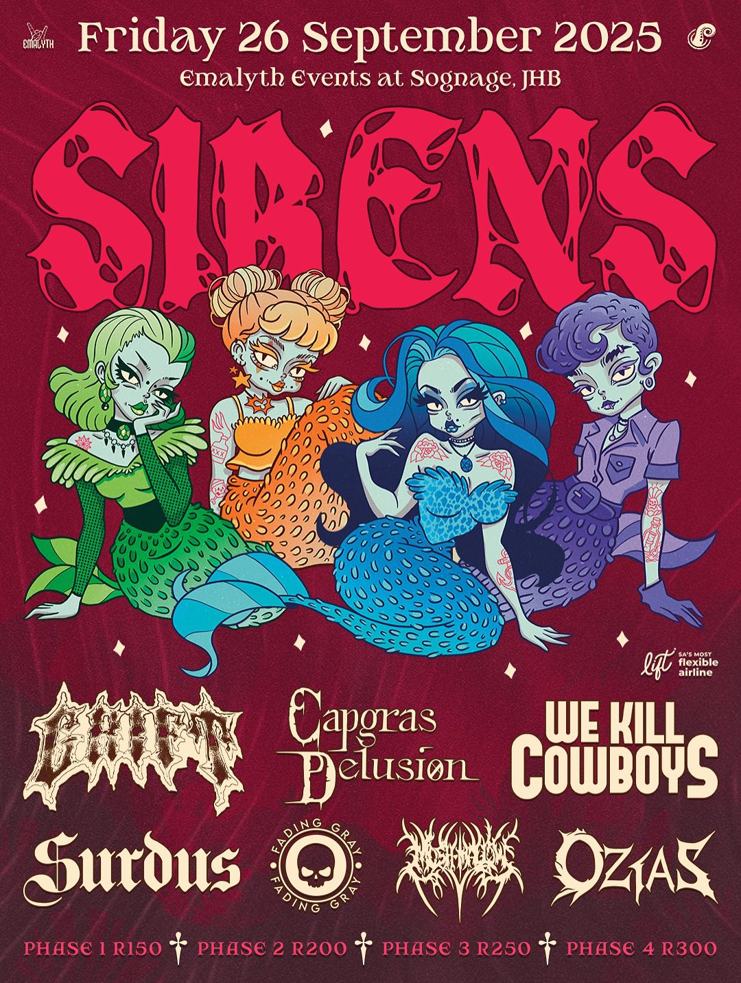 Emalyth presents: SIRENS @ Sognage, JHB