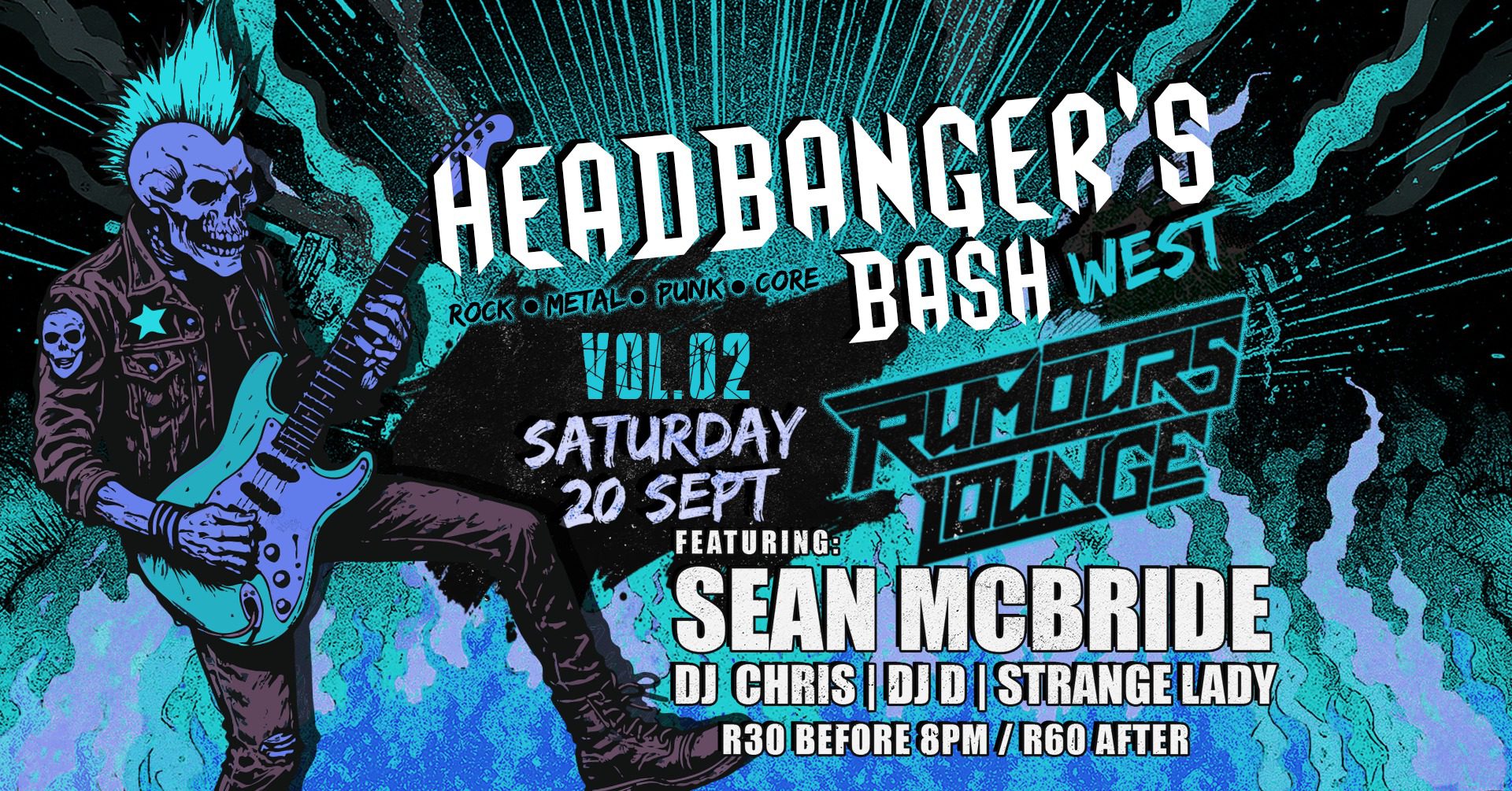 HEADBANGER'S BASH - WEST RAND VOL. 2 @ Rumours Lounge
