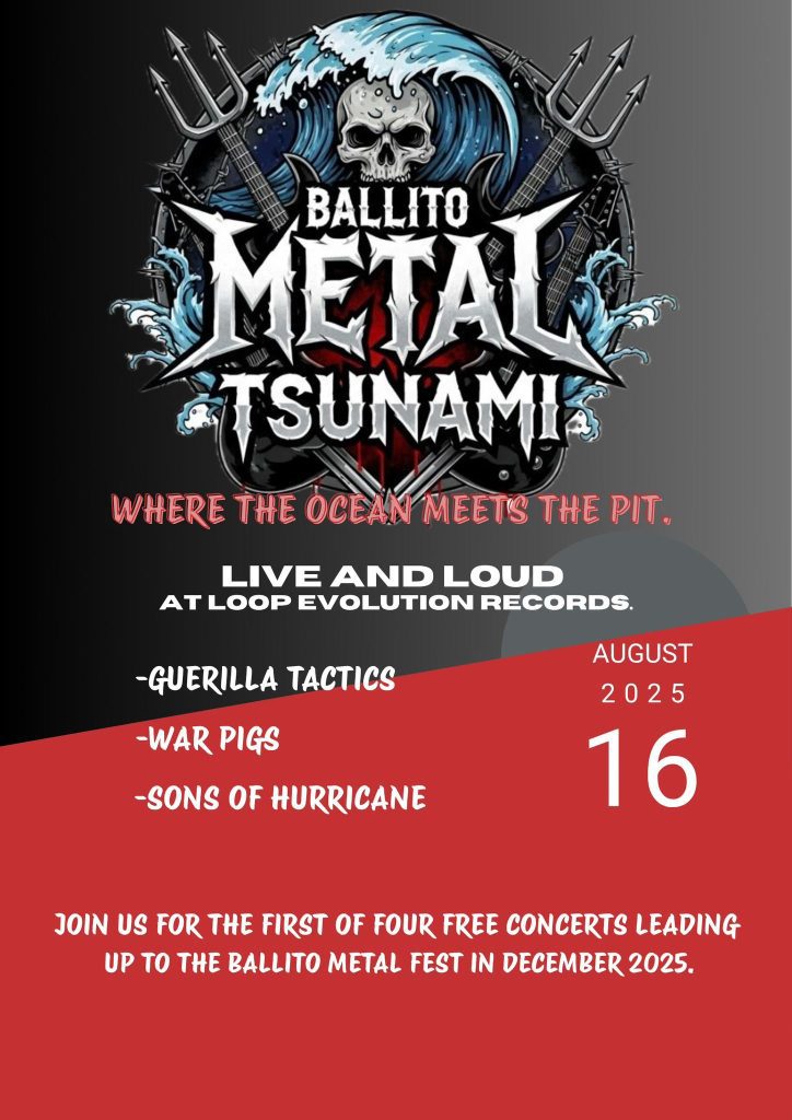Ballito Metal Tsunami Festival Wave 1- Loop Evolution Records, Ballito ...