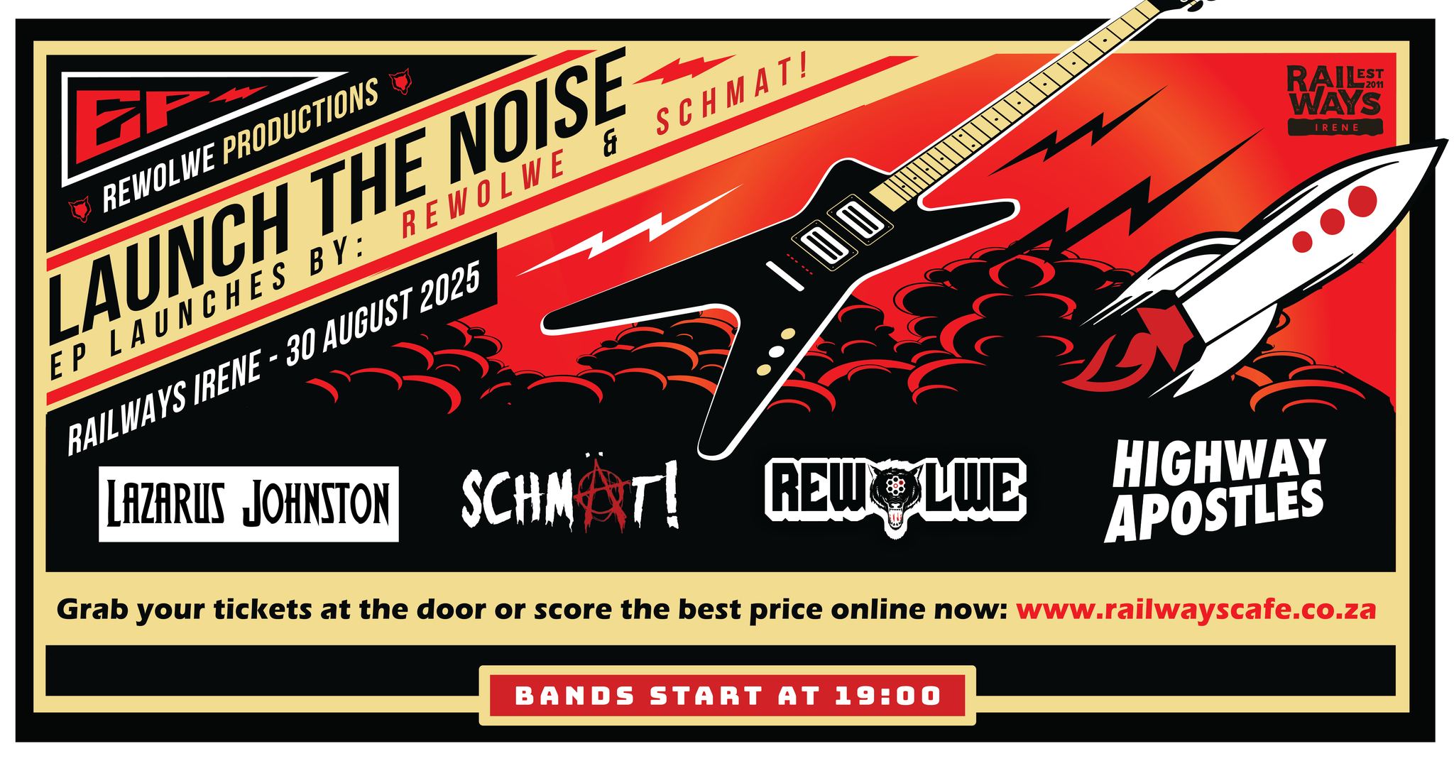 Launch the Noise - Railways Cafe, Pretoria