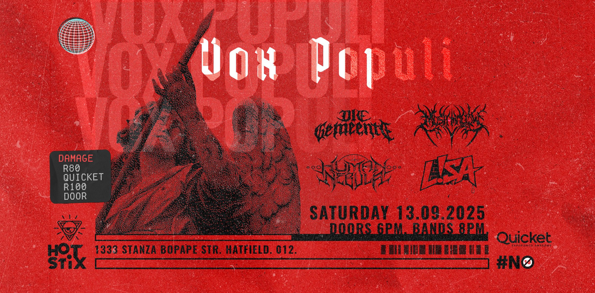 Vox Populi feat. Die Gemeente, Moshmallow, Human Nebula, L!sa - HotStix Music & Pool Bar, Pretoria