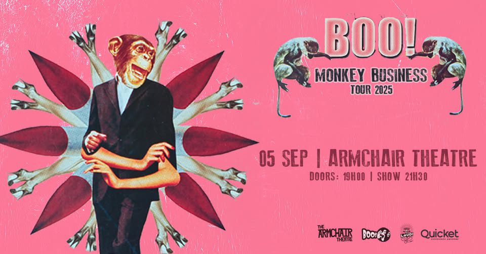 BOO! MONKEY BUSINESS at The Armchair Theatre, CPT