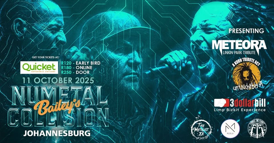 Nu-Metal Collision JHB at Bailey's Bedfordview