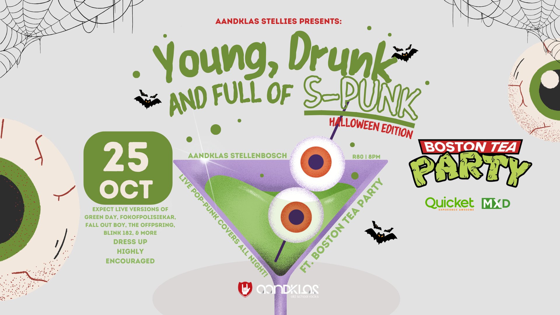 Young, Drunk, and Full of S-PUNK [Halloween Edition] with Boston Tea Party LIVE at Aandklas Stellies