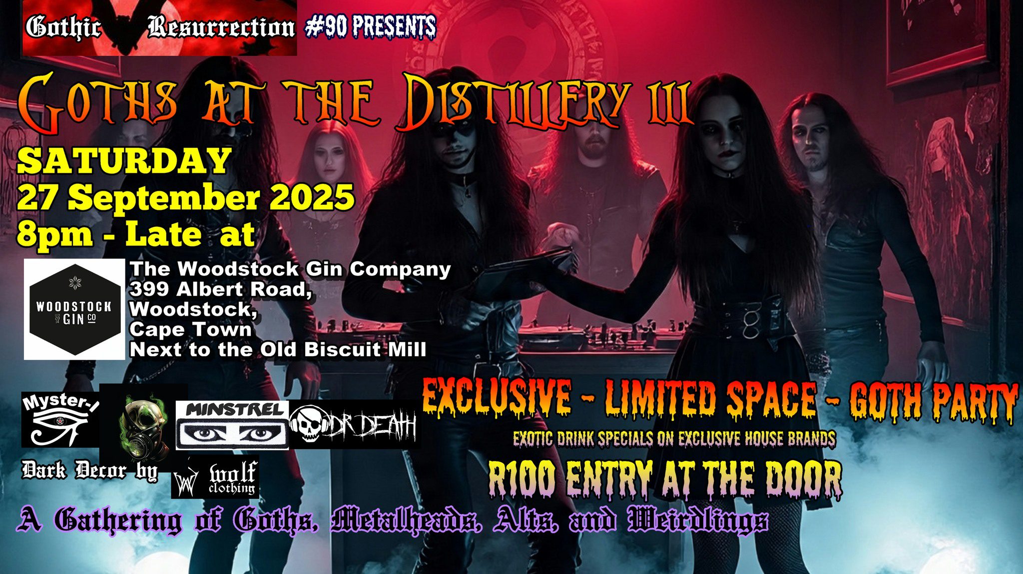 Goths at the Distillery III - Woodstock Gin Company, Cape Town