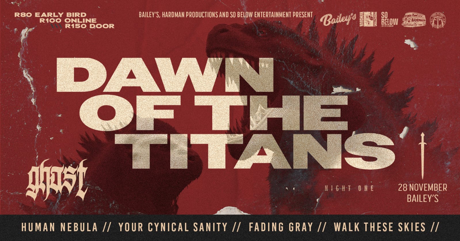 🦖⚔DAWN OF THE TITANS: NIGHT 1⚔🦖 Bailey's Bedfordview