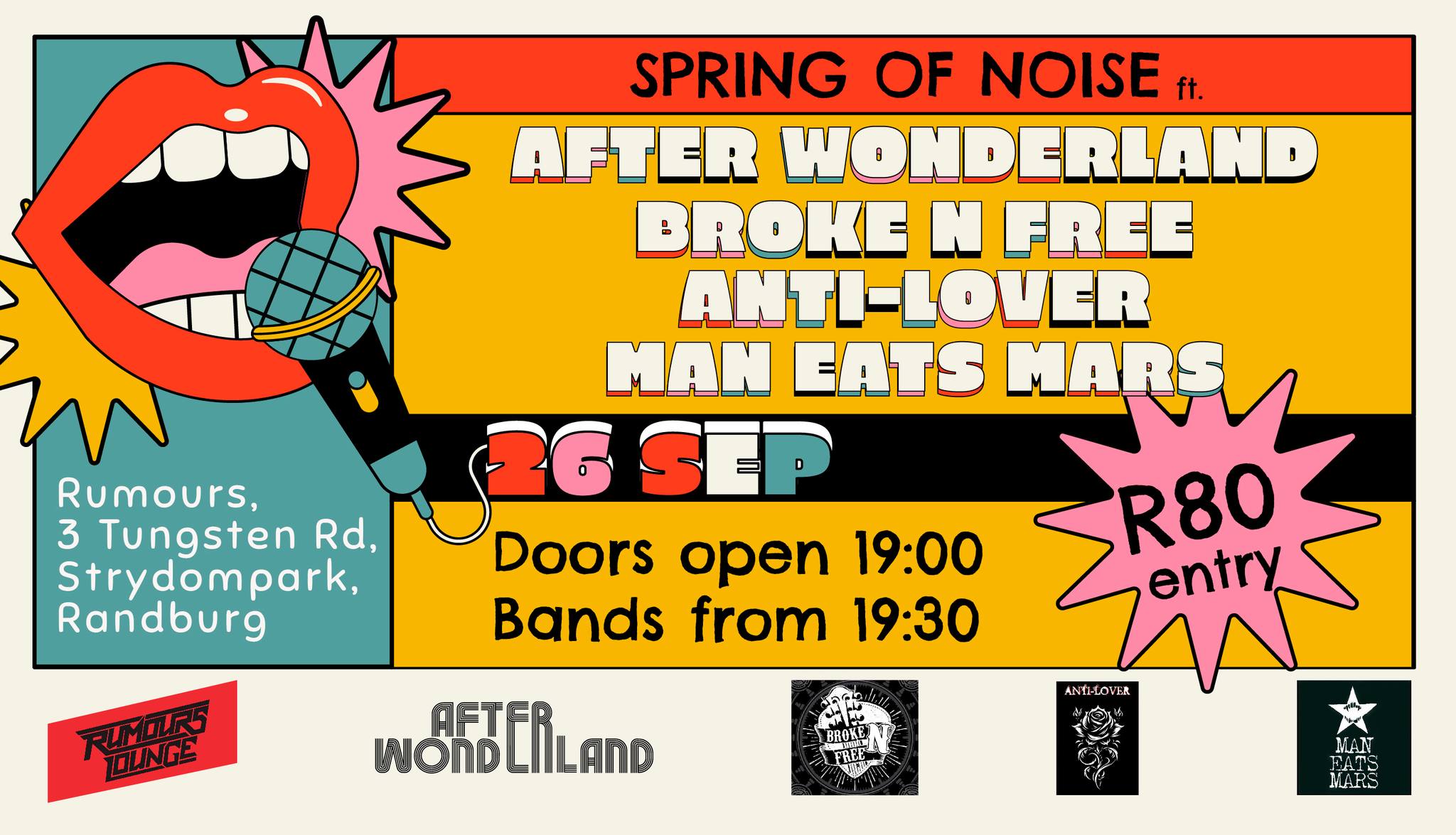 Spring of Noise - Rumours Lounge, Strydom Park