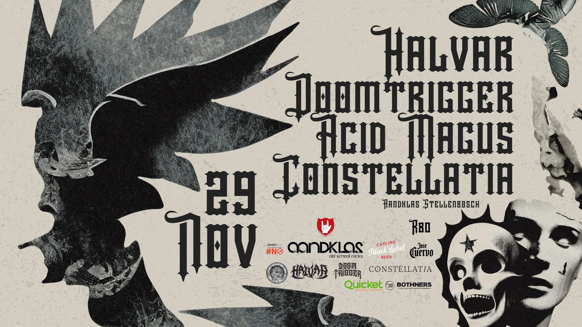 Halvar, Doomtrigger, Acid Magus, Constellatia - LIVE at Aandklas Stellenbosch