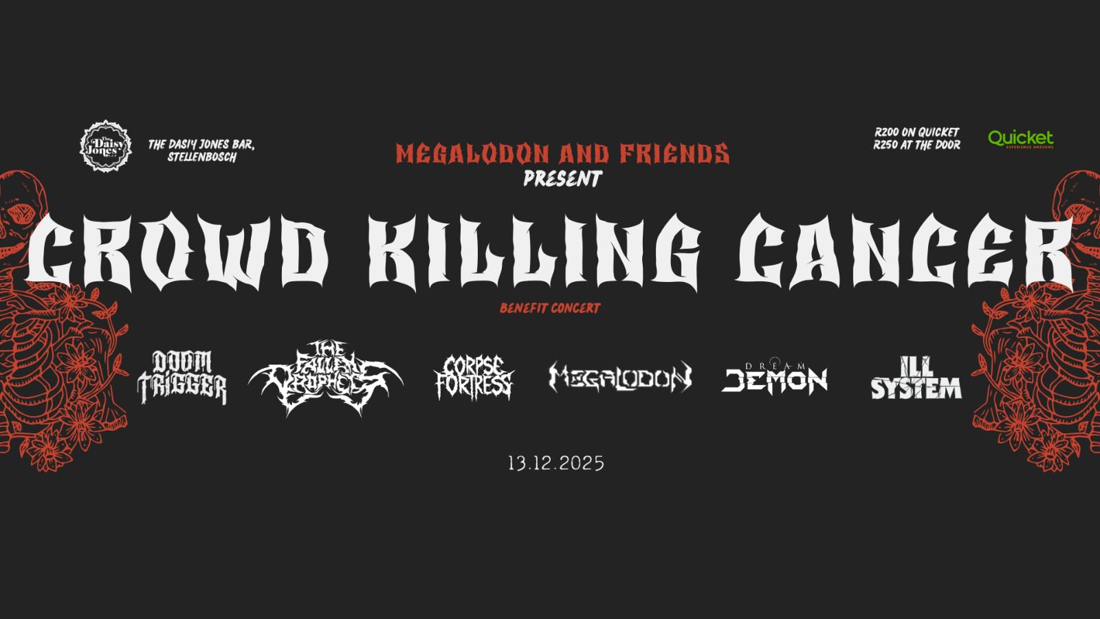 Crowd Killing Cancer - Daisy Jones Bar, Stellenbosch