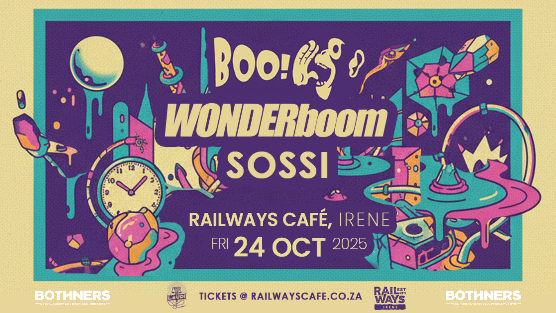 WONDERboom x BOO! 30 Years of Magic Meets Monkipunk Mayhem! @ Railways Cafe, PTA