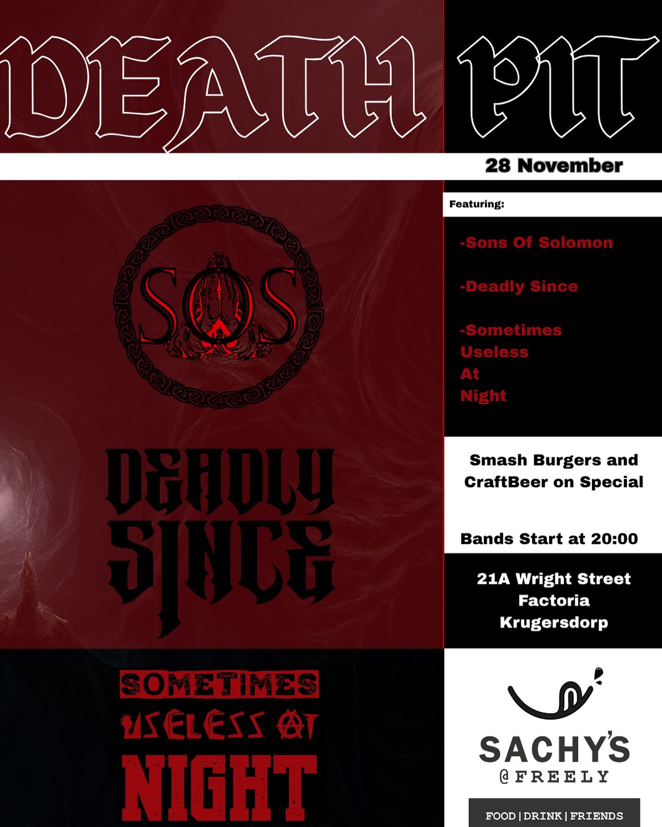 DEATH PIT @ Sachy's Restaurant, Krugersdorp