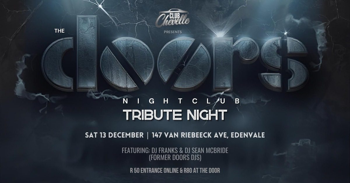 The Doors Tribute Night - Club Chevelle, Edenvale